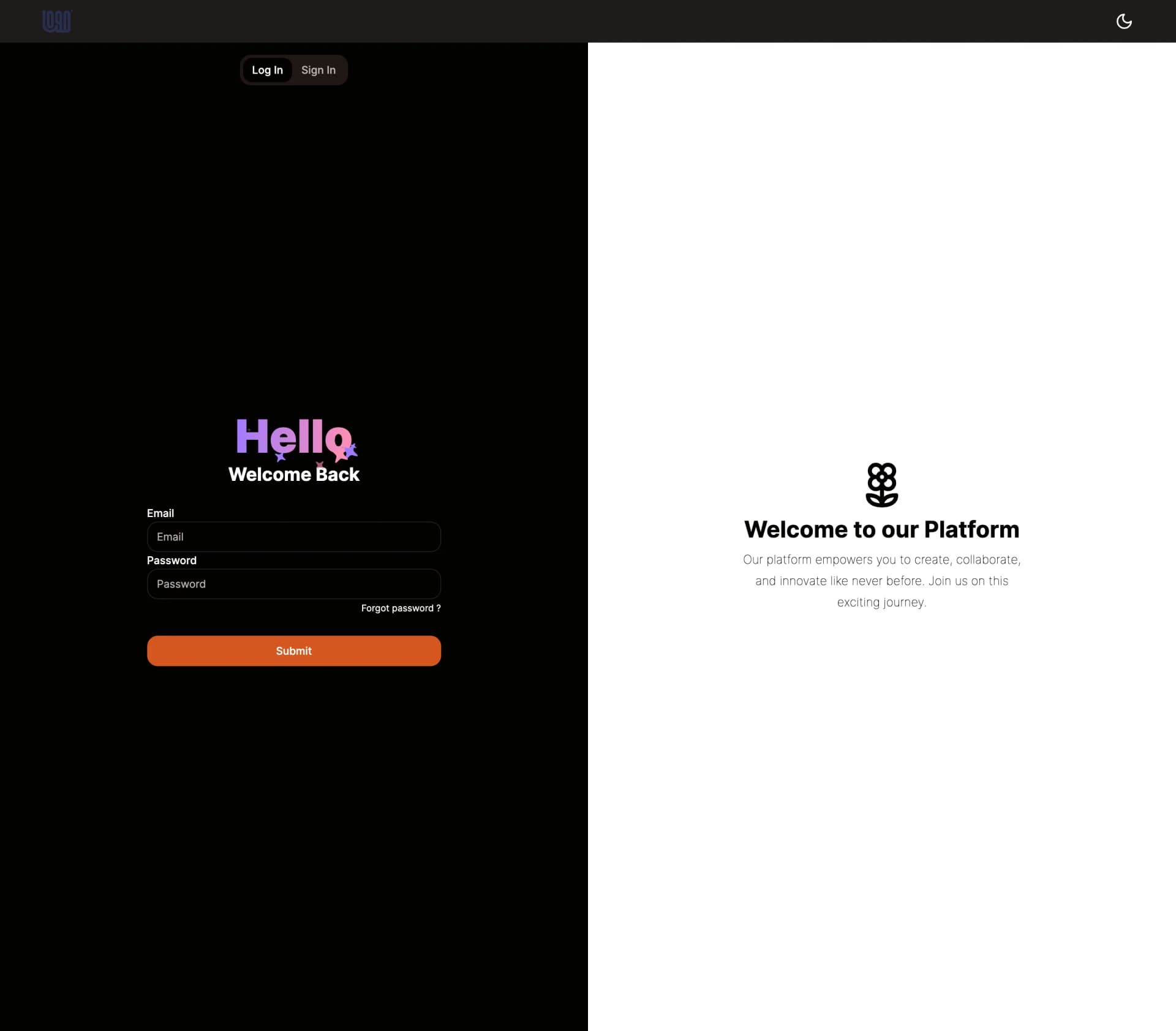 Social Network interface